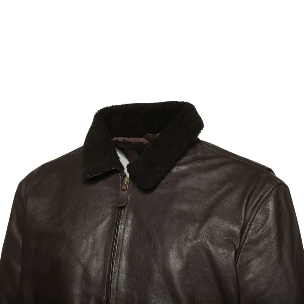 Havana Brown G1 Bomber Leather Jacket