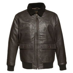 Havana Brown G1 Bomber Leather Jacket