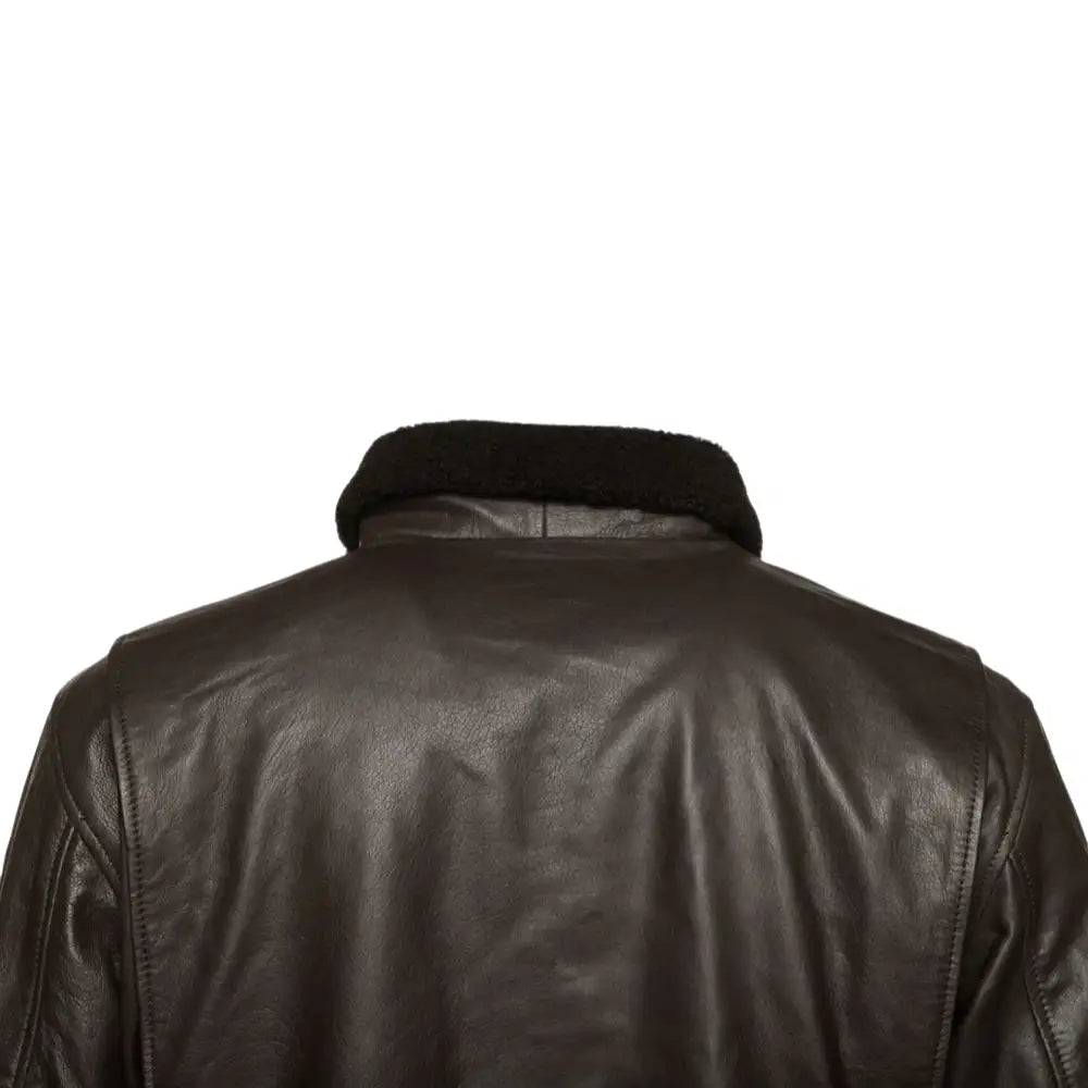 Havana Brown G1 Bomber Leather Jacket