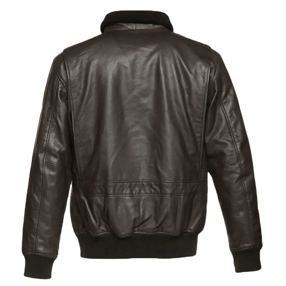 Havana Brown G1 Bomber Leather Jacket