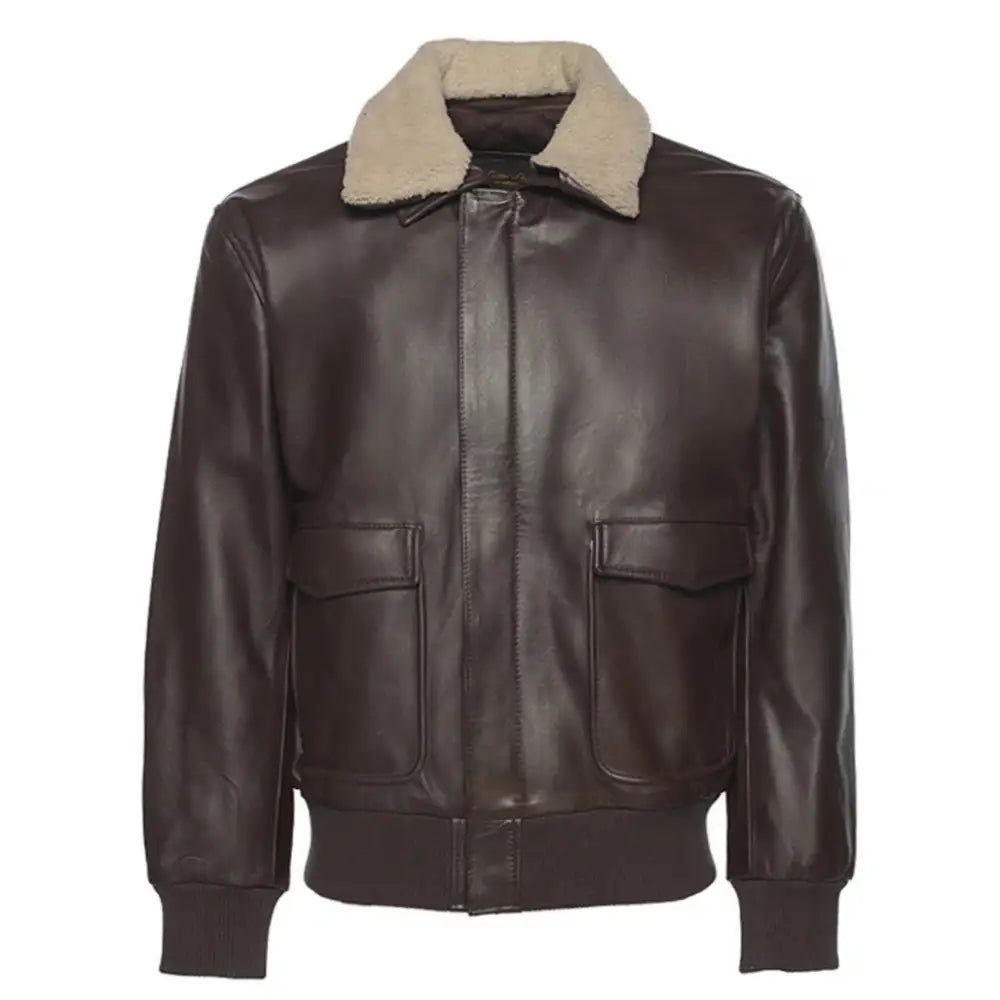 Henri Brown A2 bomber jacket