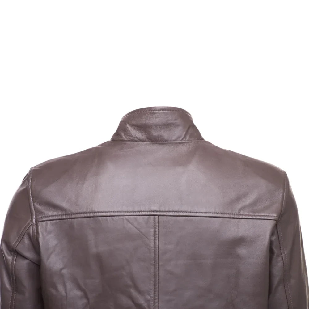 Henry Mateo Dark Brown leather jacket