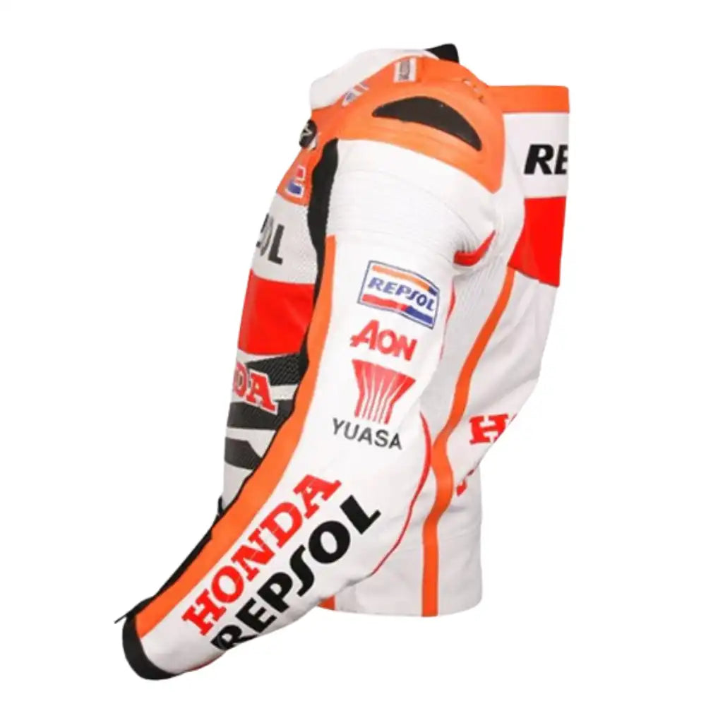 Honda Repsol Armored Leather Motorcycle Jacket