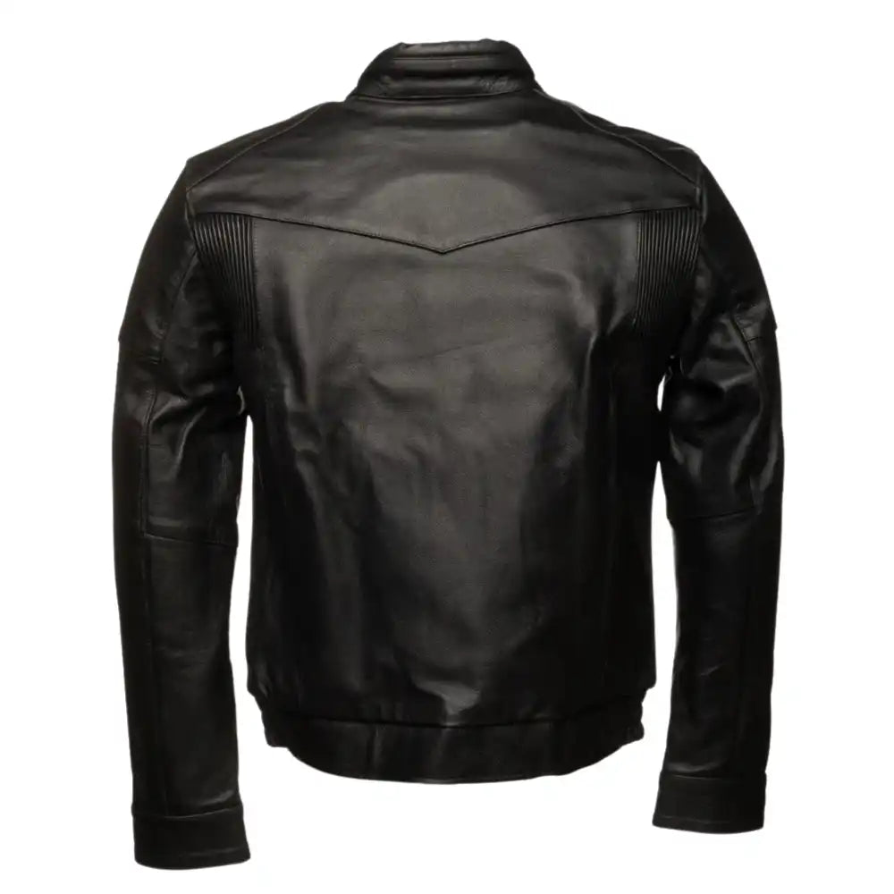 Huxley Black Leather Motorcycle Jacket
