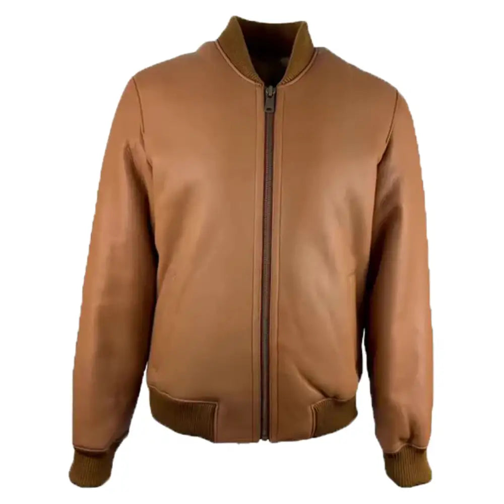 Jonathan Tan shearling bomber jacket