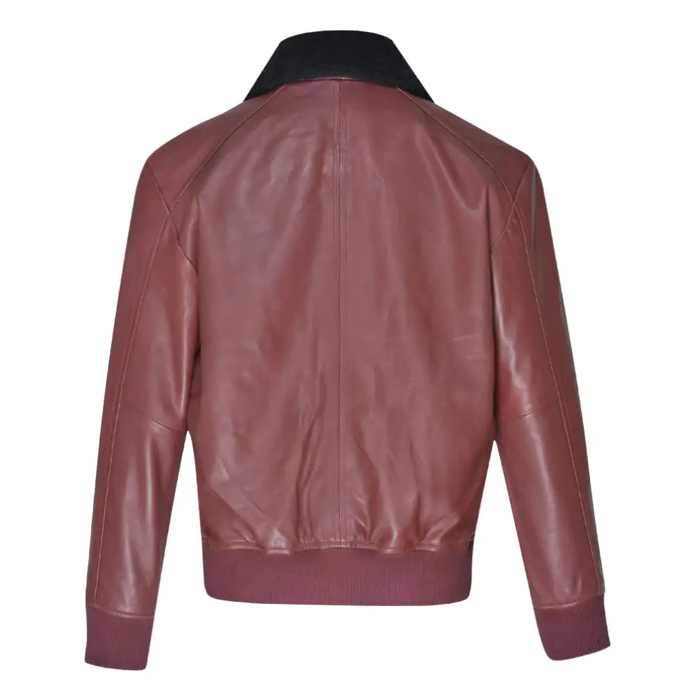 Justin's Burgundy A2 Bomber jacket