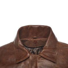 Laurent Vintage Brown A2 bomber Jacket