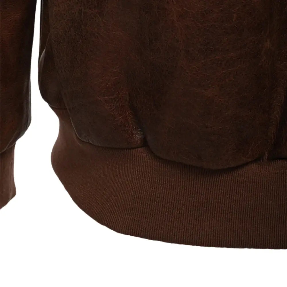 Laurent Vintage Brown A2 bomber Jacket