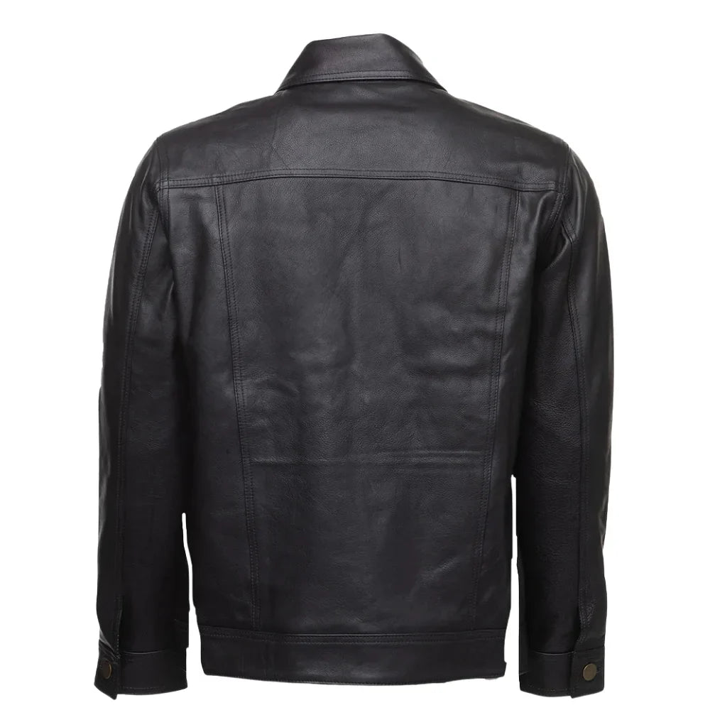Mason Trucker Leather Jacket