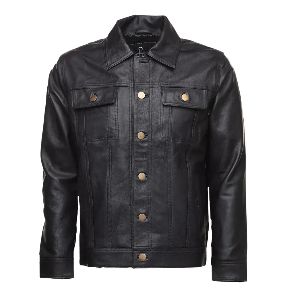 Mason Trucker Leather Jacket