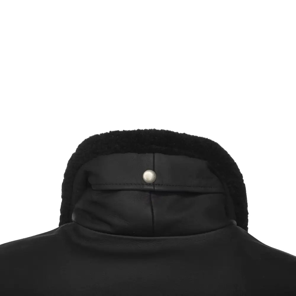 Matte Black A2 Bomber Leather jacket