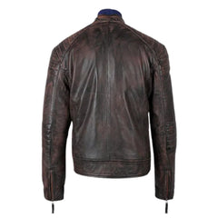 Men's Benton Distressed moto style Leather Jacket