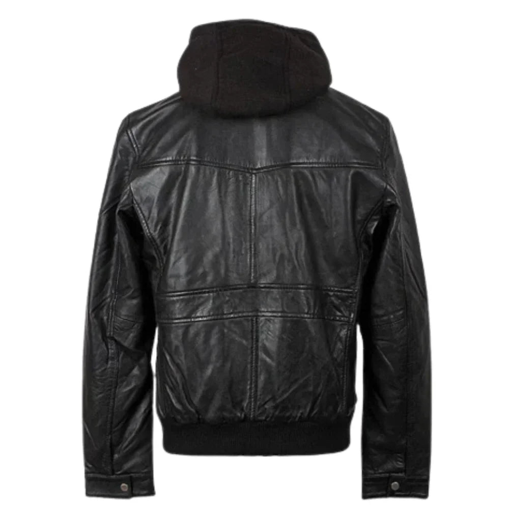 Men's Turku Black Leather Jacket