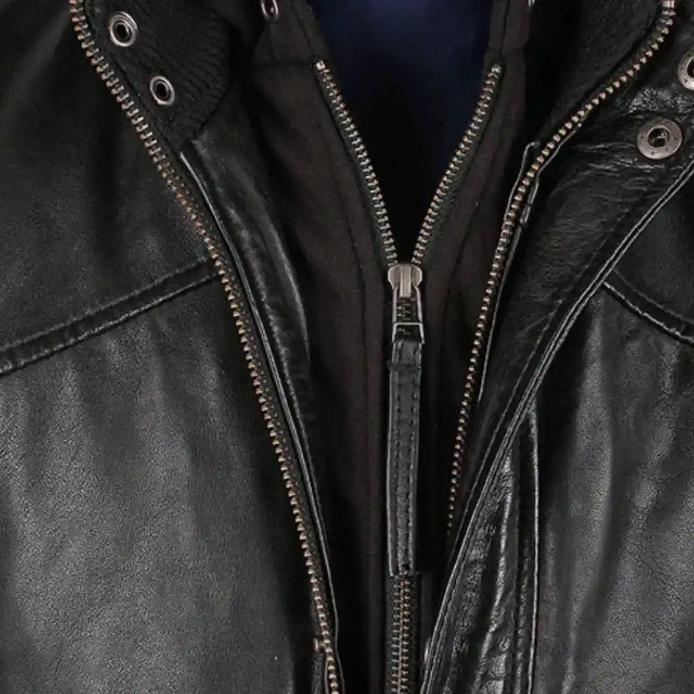 Men's Turku Black Leather Jacket