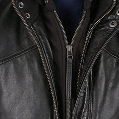 Men's Turku Black Leather Jacket