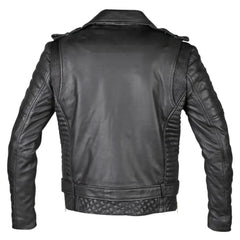 Mercado's Belted & Quilted Leather Biker Jacket