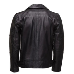 Micheals Snap Buttoned Leather Biker Jacket