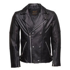 Micheals Snap Buttoned Leather Biker Jacket
