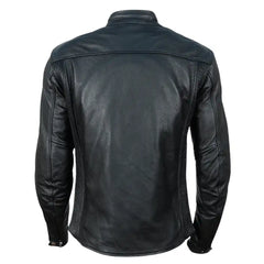 Miles Road Raptor Black Leather Motorcycle Jacket