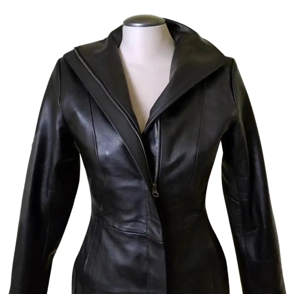 Nelly's women's long coat with wind flaps