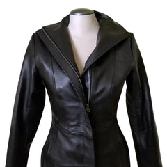 Nelly's women's long coat with wind flaps
