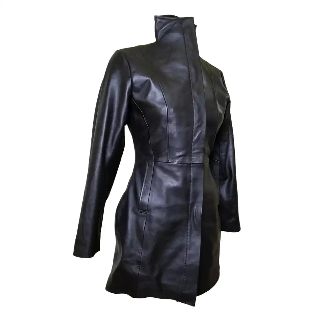 Nelly's women's long coat with wind flaps