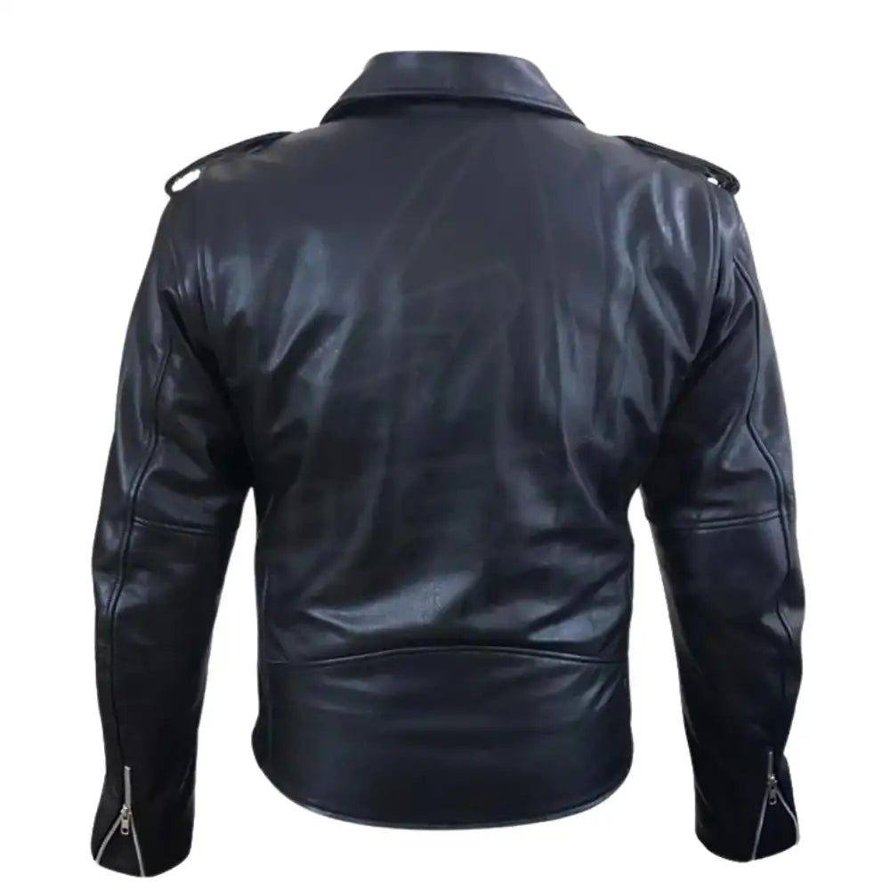 Perfect Biker Style Heavy Leather Jacket