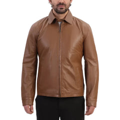 Pierre Brown Leather Jacket