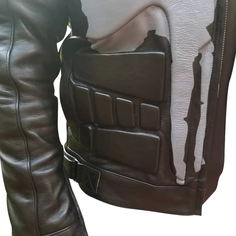 Punisher's Leather Motorcycle Jacket