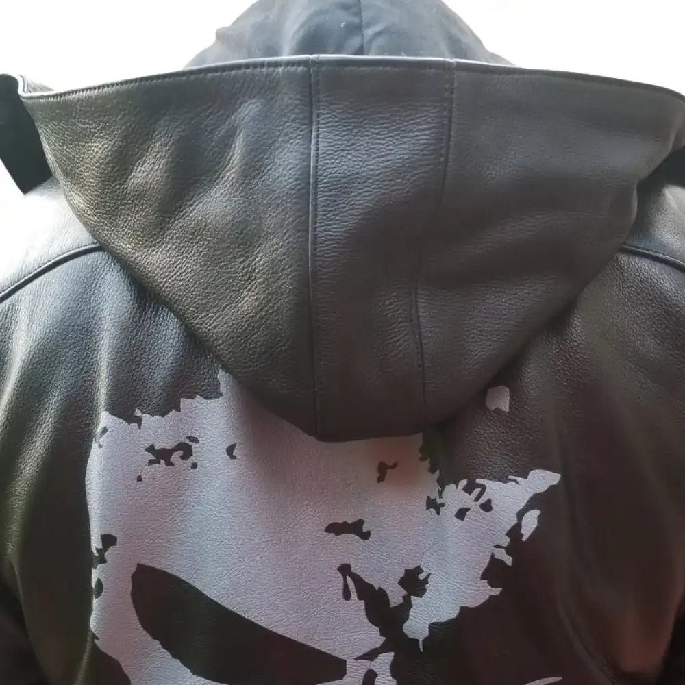 Punisher's Leather Motorcycle Jacket
