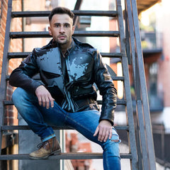 Punisher's Leather Motorcycle Jacket